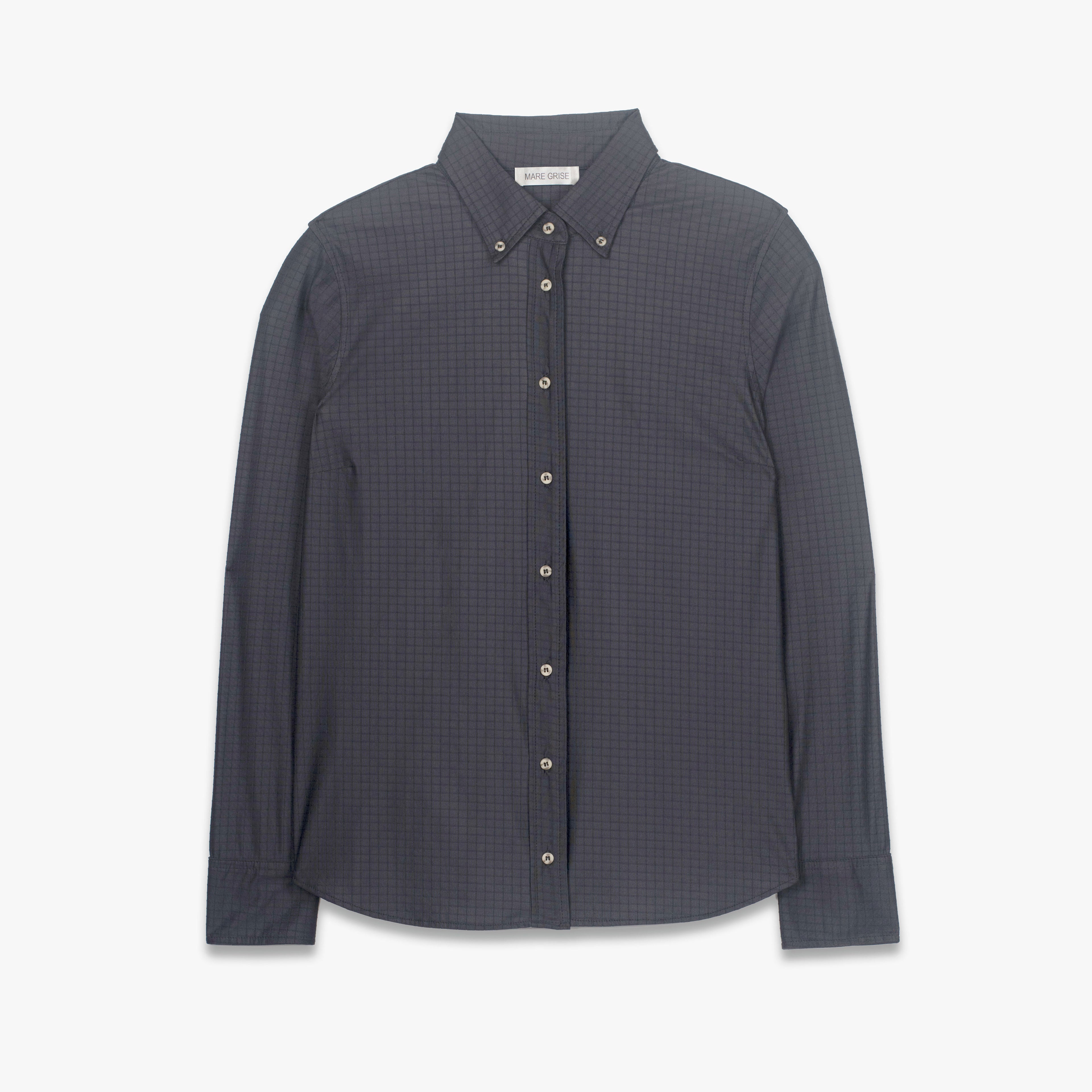 Button Down - Black AeroCheck