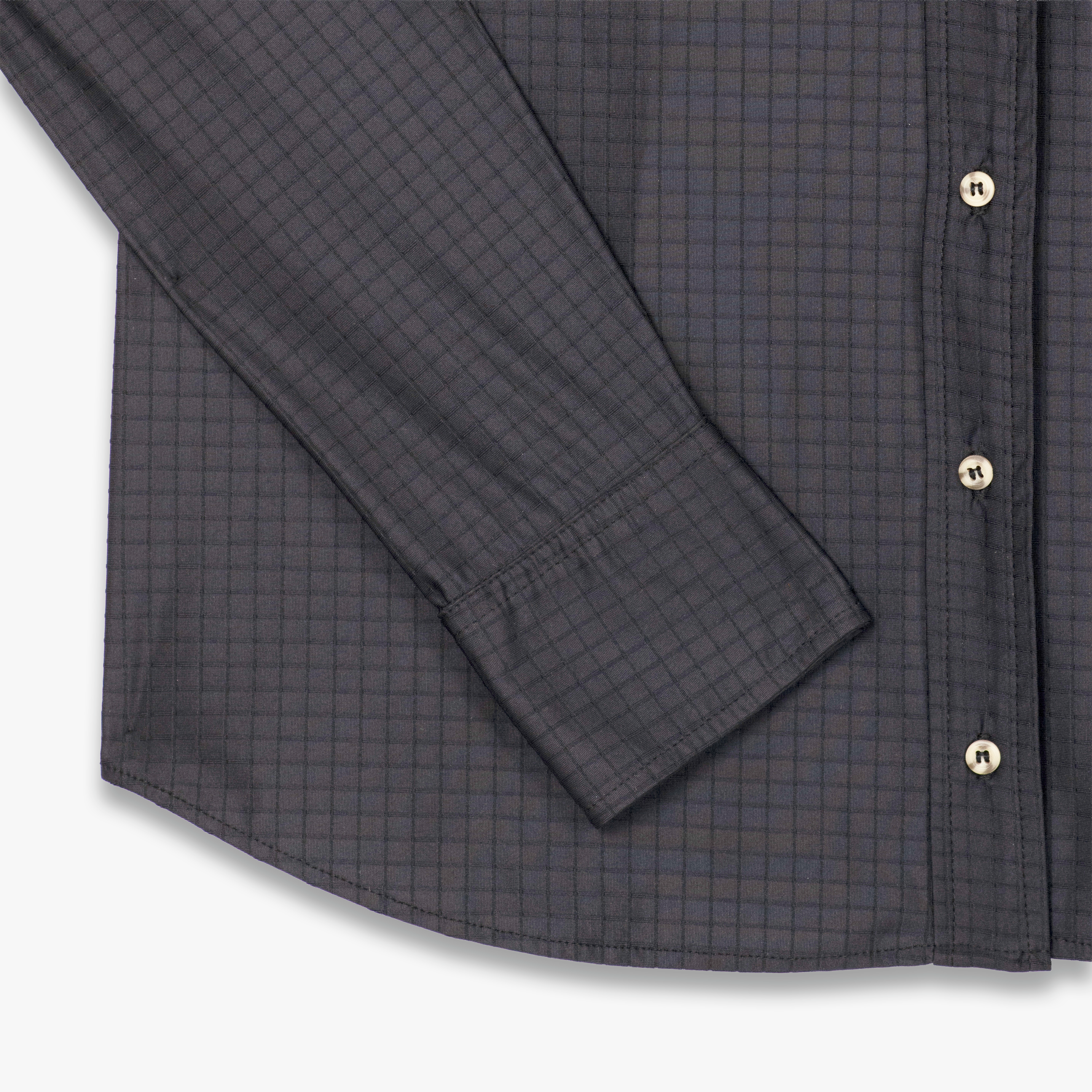 Button Down - Black AeroCheck