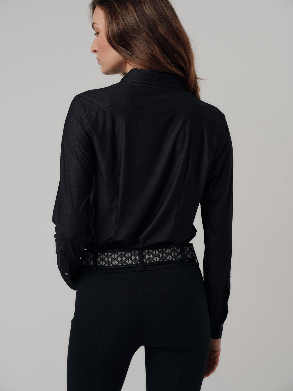 Button Down - Black AeroCheck