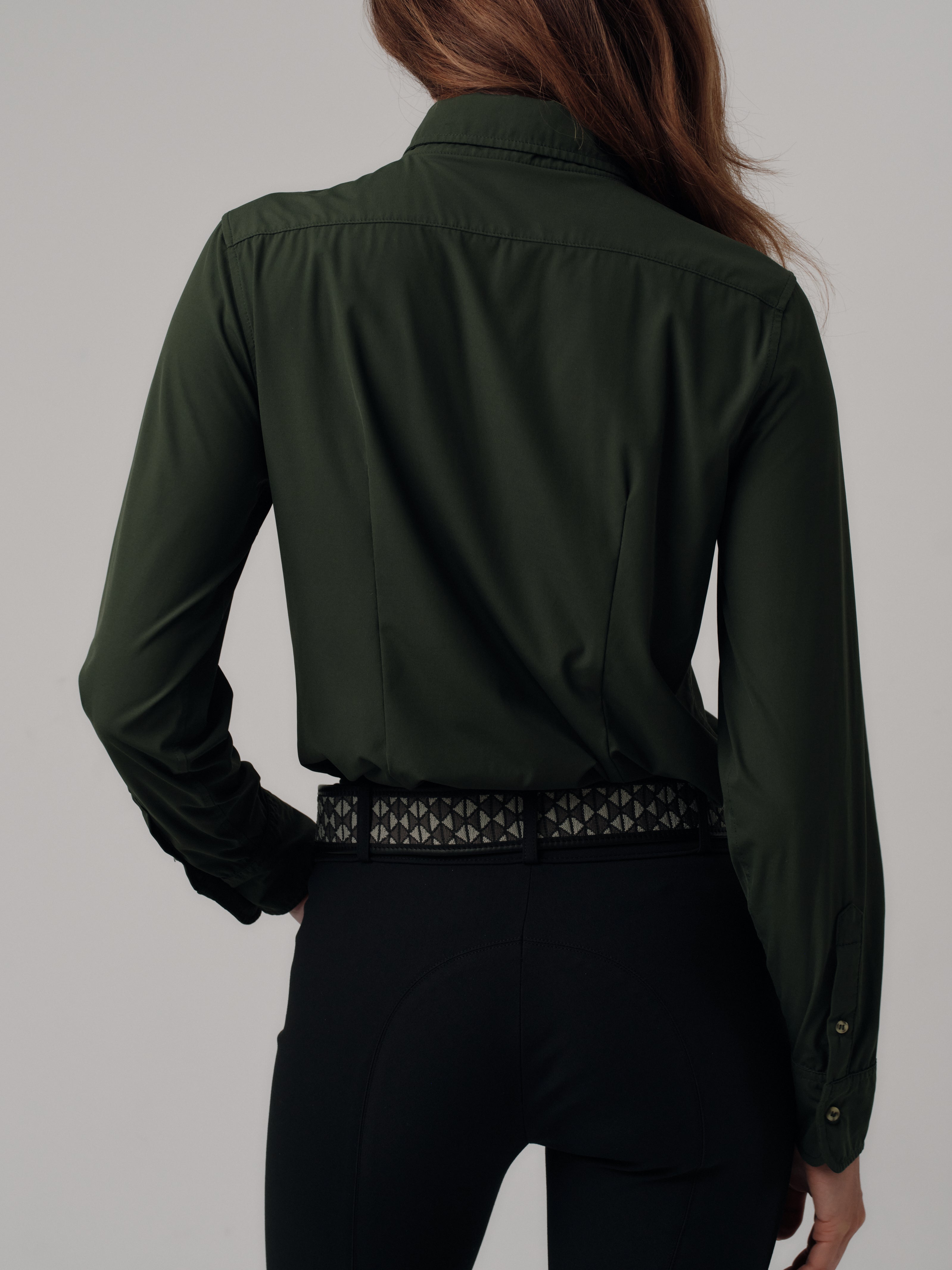 Button Down - Hunter Green