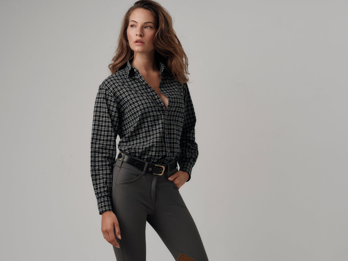 Oxford - Black/Ecru Check