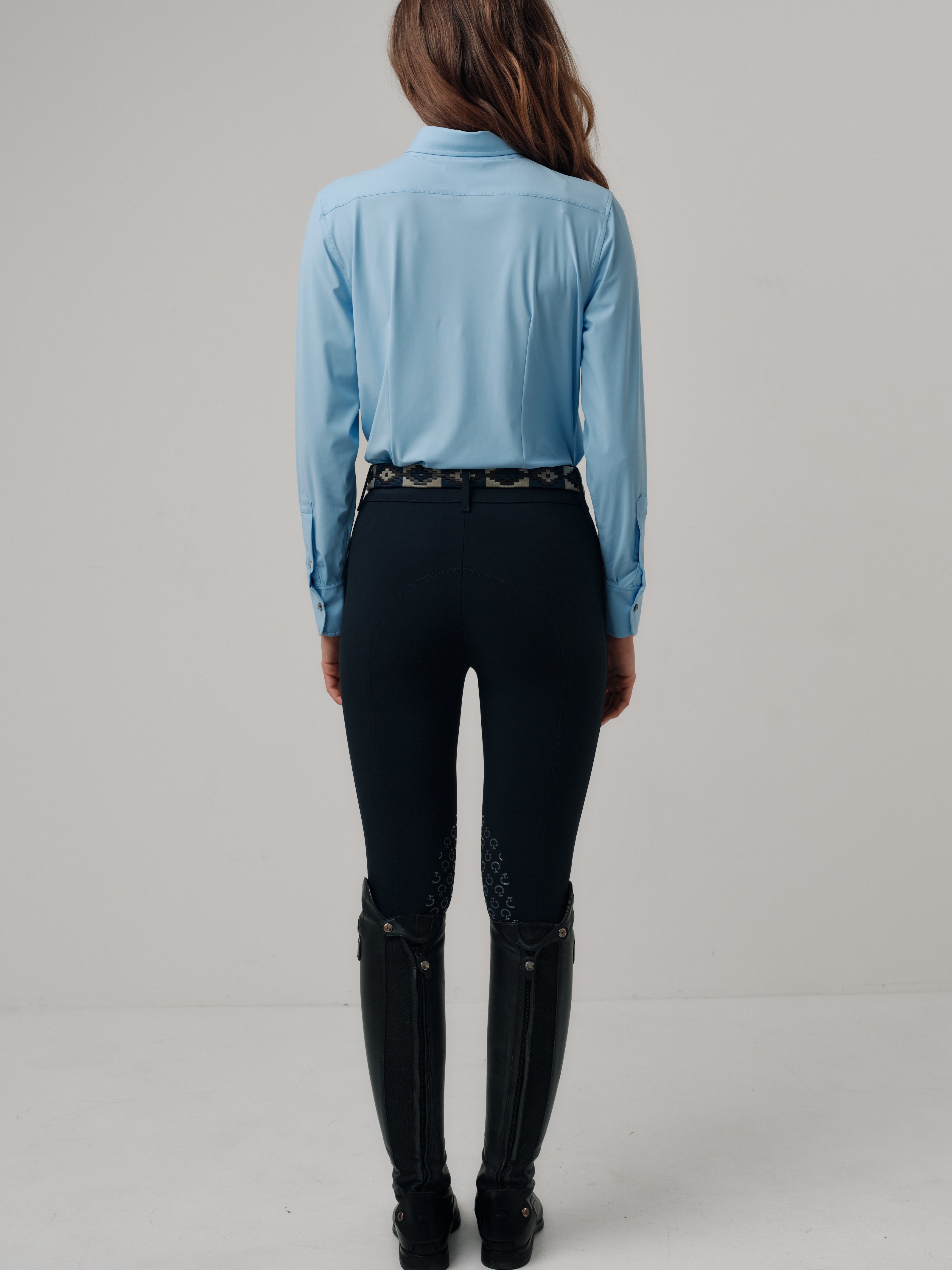 Button Down - Azure
