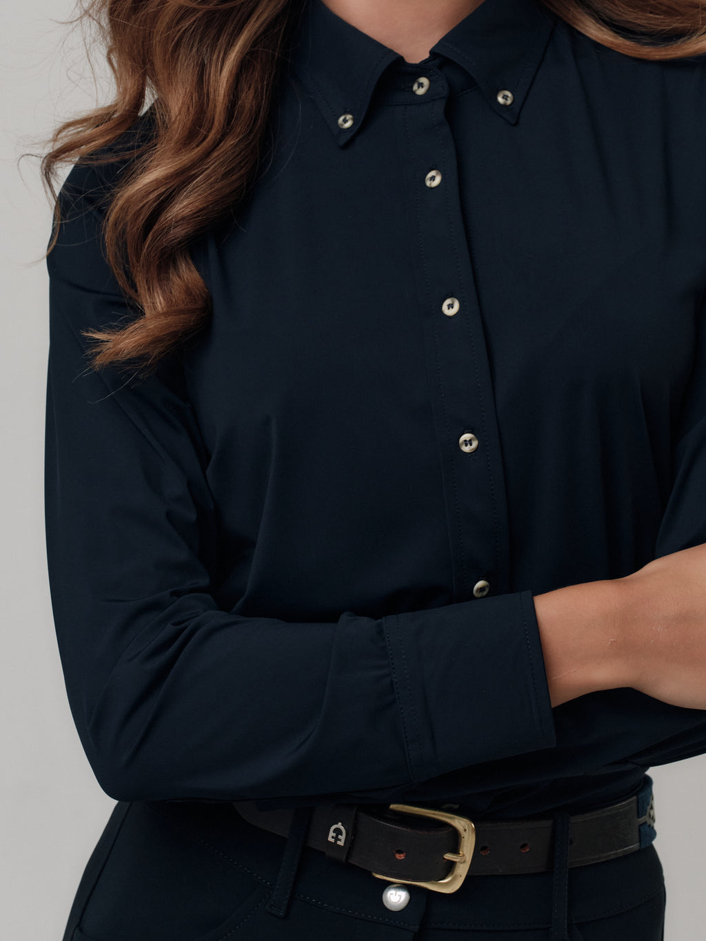 Button Down- Navy